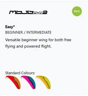 Ozone Mojo PWR 2 paramotor wing overview