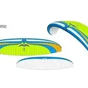 Mac Para Muse 5 Hybrid EN-A Paramotor Wing In Lime Color