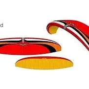 Mac Para Muse 5 Hybrid EN-A Paramotor Wing In Red Color