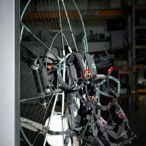 Fly Products Rider X Paramotor with Moster 185 EFI engine