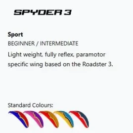 Ozone Spyder 3 paramotor wing overview