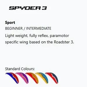 Ozone Spyder 3 paramotor wing overview