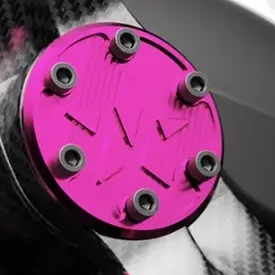 Neon pink colored parajet hoop / propeller hub